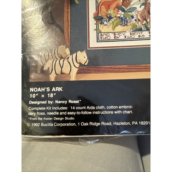 Noah's Ark Cross Stitch Kit by Bucilla new in package - Picture 3 of 4